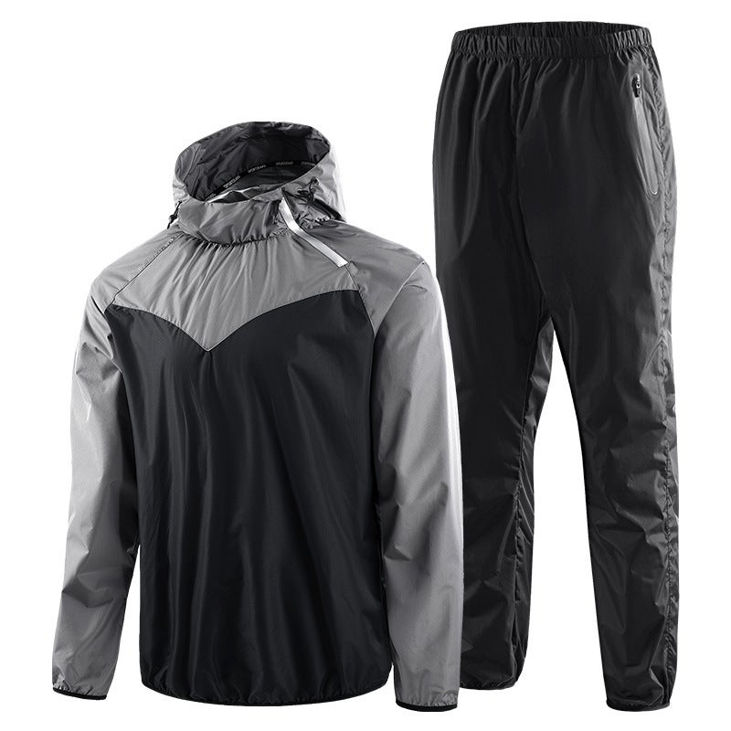 Sweat Suit Couple Sports Suit Men And Women Running Fitness Sweat Reducing Fat Body Shaping Couple Sports Suit - Image 3